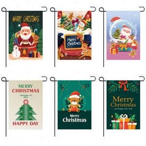 Wholesale Weather Resistant Polyester Cloth with Digital Printing 12x18 Double Sided Xmas Pennant Garden <b>Flags</b> - Product Image 1