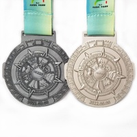 Medallas de Maratón al por Mayor, Ecológicas, con Logotipo Personalizado, Estilo Pirámide, Premio Deportivo de Metal Dorado, Diseños Personalizables para Eventos de Carrera