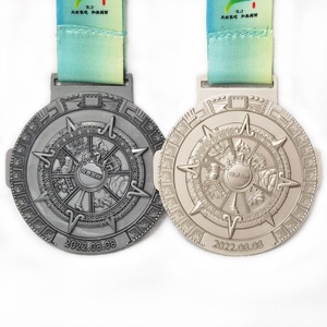 Medallas de Maratón al por Mayor, Fabricantes de Medallas Deportivas de Metal, Diseños Giratorios en Oro, Medallas Personalizadas para Maratón - Product Image 1