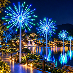 Large <b>LED</b> Starburst Firework <b>Lights</b> IP65 Waterproof for Indoor/Outdoor Festival and Landscape Decoration - Product Image 1