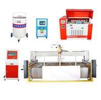Máquina de corte por chorro de agua de 5000 Bar, máquina de chorro de agua de 5 ejes, 75K, 550MPA, para mármol, vidrio, Metal, máquina cortadora por chorro de agua