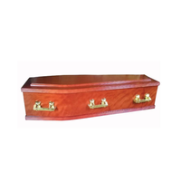 Vente directe de cercueils plats avec poignées en plastique et croix