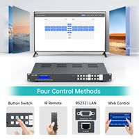 Matrice HDMI MT-VIKI 4K 60Hz 4x4 4x8 sur Ethernet + 4 récepteurs HDBaseT