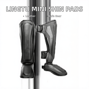 Espinilleras de Cuero PU para Boxeo, Kickboxing, Muay Thai, Protección de Empeine para Entrenamiento - Product Image 2