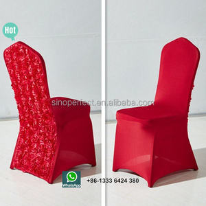 Wedding Dinner Decoration White Spandex Folding Chair Covers Banquet Event Chair Cover - Product Image 3