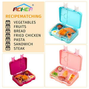 Aohea Vente Chaude Boîte à Bento Multifonction pour Enfants Boîte à Déjeuner en Plastique Portable avec Bloc de Glace Ensemble pour Enfants pour l'École - Product Image 6