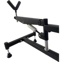 Support de tir portable réglable en métal pour banc de tir et repose-arme