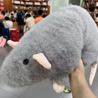 Peluche de Rat Amusante Personnalisée OEM, Jouet en Peluche Souris Réaliste, Poupée en Peluche Douce, Cadeau d'Anniversaire Nouveauté, Vente en Gros