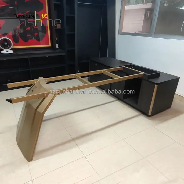 Ultimo Design Executive Desk Boss Desk Side Frame materiale in alluminio pressofuso gamba per mobili per ufficio