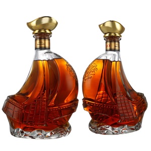 Botella <span class=keywords><strong>de</strong></span> Vidrio Flint Vacía <span class=keywords><strong>de</strong></span> 500 ml y 750 ml <span class=keywords><strong>con</strong></span> Logotipo Personalizado al por Mayor para Decoración del Hogar, <span class=keywords><strong>con</strong></span> Tapas <span class=keywords><strong>de</strong></span> <span class=keywords><strong>Corcho</strong></span> y Corona para Vino y Licores - Product Image 1