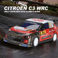 1:20 Control remoto oficial con licencia de función completa CITROEN C3 WRC, suspensión de trabajo de coche, faro iluminado, coche RC para niños