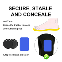 Semelles intérieures droites en PU avec support pour AirTag, traceur GPS pour chaussures, idéales pour prévenir la perte des enfants