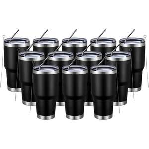 Vaso Térmico de 30 oz con Tapa, Vasos de Acero Inoxidable con Aislamiento al Vacío, Taza Reutilizable con Recubrimiento en Polvo, Taza de Viaje de Doble Pared a Prueba de Fugas - Product Image 1