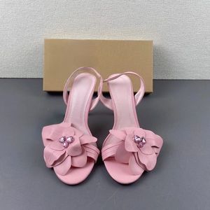 Flower Decorated Style Women Summer <b>Sandals</b> 2024 Ladies Heels for Women - Product Image 2