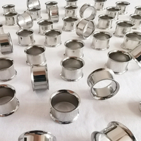 [SO-008] Vente chaude, tubes à œillets à double évasement de haute qualité, acier inoxydable 316L, tunnels d'oreille, plugs, vente en gros, bijoux de piercing corporel
