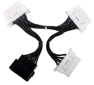 OBD 2 OBD II分离器扩展Y电缆1至3母16针扫描仪连接器诊断线束 - Product Image 2