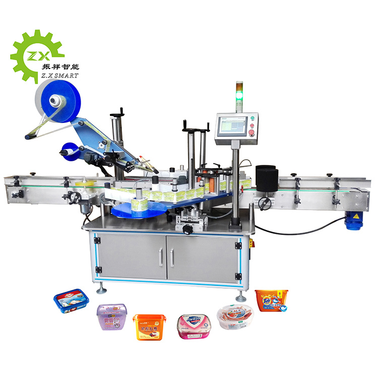 Automatic High Speed Universal Flat Can 3 Side Corner Linear Paste Labeling Machine