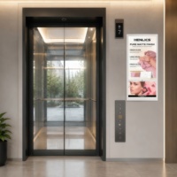 Señalización Digital para Ascensores a Prueba de Vandalismo con Vidrio Templado |   Pantalla LCD Vertical de 24/7 para Edificios Públicos