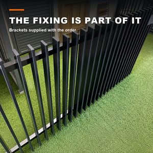 Galvanized Steel Blade Fence Panels Rust Proof Electrophoretic Coating Heavy Duty Security Fencing for Commercial Projects - Product Image 1