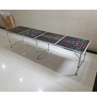 Table de ping-pong en aluminium de 8 pieds, table de jeu Beer Tisch, table de fête de club, table de 240 cm