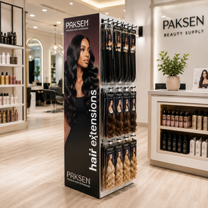 Expositor de cartón corrugado con gancho para pelucas y extensiones de cabello, impresión CMYK, fácil instalación para tiendas minoristas de belleza - Product Image 3