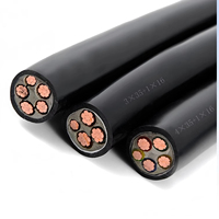 Câble d'alimentation YUWAN YJV3*70+1*35 450V basse tension 3*70+1*35 en cuivre avec gaine PVC, ignifuge classe C pour bâtiment