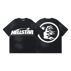 Camiseta de algodón fina y holgada de la marca XX Top Quality Hell Street Star New Retro Pure Fashion para hombre y mujer, estilo casual, modelo Five Cent. - Product Image 4