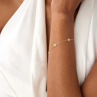 Bracelets en argent 925 plaqué or 18 carats avec motif trèfle, bijoux de mode Milskye, apparence raffinée et unique, pour femmes