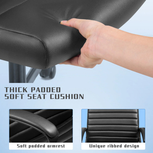 Chaise de bureau de massage rotative en cuir PU avec repose-pieds Prix bon marché <span class=keywords><strong>Fauteuil</strong></span> d'ordinateur <span class=keywords><strong>PC</strong></span> ergonomique inclinable pour la maison - Product Image 2