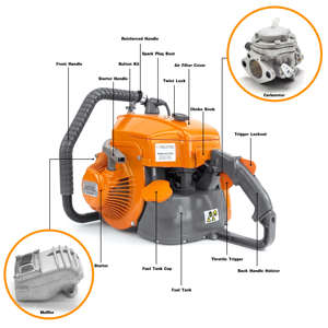 Vente chaude aux États-Unis NEOTEC NS8105 105CC scie à chaîne 070 essence grande puissance professionnelle scie à chaîne de fabrication allemande 070 - Product Image 6