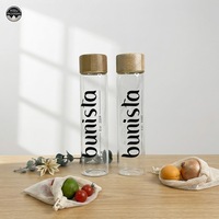Tube en verre borosilicate 25ml/30ml/36ml/50ml/55ml/70ml/80ml/90ml/125ml/150ml, flacon échantillon en verre hermétique pour boisson au safran