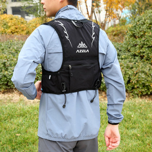 Mochila de Ciclismo Multibolsillos, Impermeable, Portátil, de Poliéster, Chaleco Deportivo para Exteriores, Chaleco para Correr, Bolsa de Hidratación para Trotar - Product Image 4