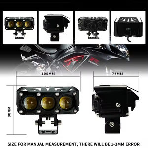 HJG lumière <span class=keywords><strong>led</strong></span> <span class=keywords><strong>pour</strong></span> <span class=keywords><strong>moto</strong></span> phare <span class=keywords><strong>led</strong></span> Bright 3 Projecteur <span class=keywords><strong>Led</strong></span> Phare Lentille Ampoules <span class=keywords><strong>led</strong></span> <span class=keywords><strong>moto</strong></span> lumières clignotantes antibrouillard - Product Image 6