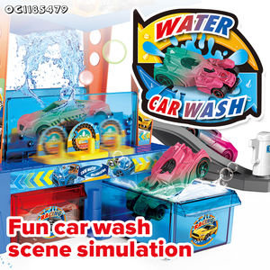 Estacionamiento de Juguete con Pista y Lavadero de Autos para Niños con 2 Autos de Aleación - Product Image 4