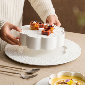 Ceramic <b>Dinnerware</b> Set Cold Dishes Appetizer Puree Salad Sweet Dessert Puree Serving Tray Soup Bowl Buffet Restaurant Tableware - Product Image 5