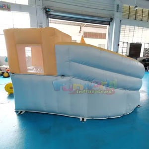 Castillo hinchable bouncy <b>castle</b> commercial inflatable pastel <b>bounce</b> house with slide and ball pit - Product Image 3