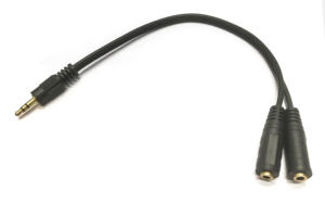 Cavo Audio <span class=keywords><strong>3.5</strong></span> <span class=keywords><strong>MM</strong></span> <span class=keywords><strong>Jack</strong></span> <span class=keywords><strong>Stereo</strong></span> maschio a doppio 2 femmina cavo <span class=keywords><strong>Stereo</strong></span> Y-Splitter - Product Image 2