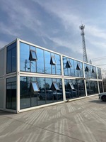 Maison préfabriquée de luxe à double couche, modèle de maison conteneur