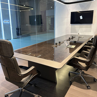 Ensemble de mobilier de bureau haut de gamme de luxe, table de direction futuriste moderne en forme de voiture Ferrary avec tiroir, bureau de direction