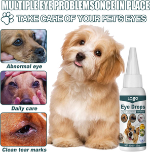 Gocce oculari a marchio privato per cani e gatti, rimuovono le tracce lacrimali, alleviano il <span class=keywords><strong>prurito</strong></span> oculare, gocce detergenti delicate. - Product Image 2