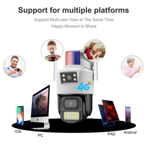 كاميرا مراقبة خارجية لاسلكية بدقة 2 ميجابكسل مع اتصال واي فاي وشريحة 4G وإنذار صوتي وكاميرا مزدوجة - Product Image 4