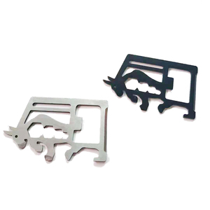 Multi-función de la sierra y herramienta afilada Tarjeta de Camping al aire libre portátiles cuchillo de la tarjeta Tarjeta de herramienta abrelatas de botella - Product Image 3