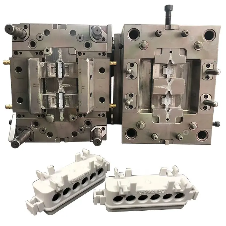 Molde de alta qualidade personalizado para máquina de moldagem por injeção 3d design Wire Terminal Connector plástico injeção molde