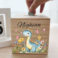 Tirelire en bois personnalisée pour enfants, un cadeau adorable pour un nouveau-né, un baptême ou un anniversaire