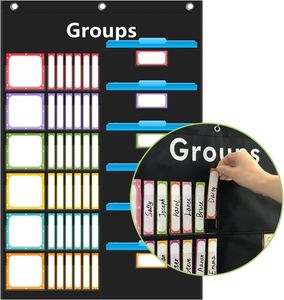 Organisateur de tâches quotidiennes pour enseignant, tableau de gestion de petits groupes en classe, 96 cartes, noir, pour l'école à domicile - Product Image 3