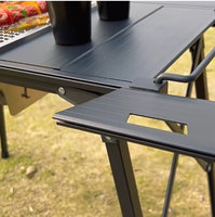 Table de cuisson multifonctionnelle pour barbecue pour camping en plein air Ensemble de table et de chaise IGT Table et chaise de barbecue portable ultra-légère