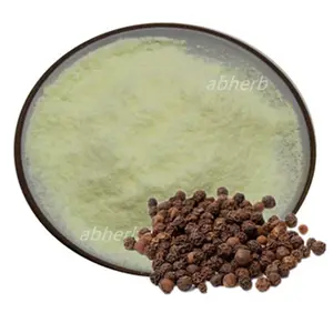उच्च गुणवत्ता शुद्ध हर्बल काली मिर्च निकालने 10% Piperine भूरे रंग पीला पाउडर