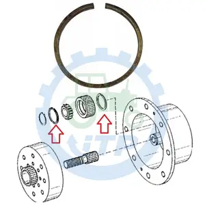 L41159 FRONT Axle Planetary Snap Ring Suitable for John Deere 1640 2040 2140 2155 2350 2355 2550 2555