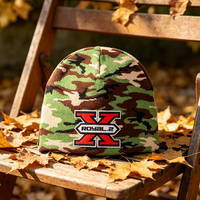 Winter gebreide camouflage mutsen van katoen met custom borduurwerk voor heren