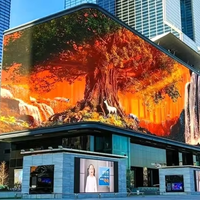 Pantalla LED 3D para Exteriores de Alta Resolución P5mm, Perfil de Aluminio, Clasificación IP65, Letrero Digital con Animación